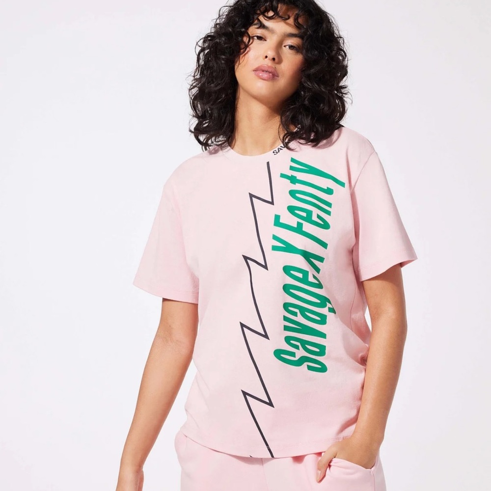 Savage x Fenty Unisex Pink Tshirt NWT